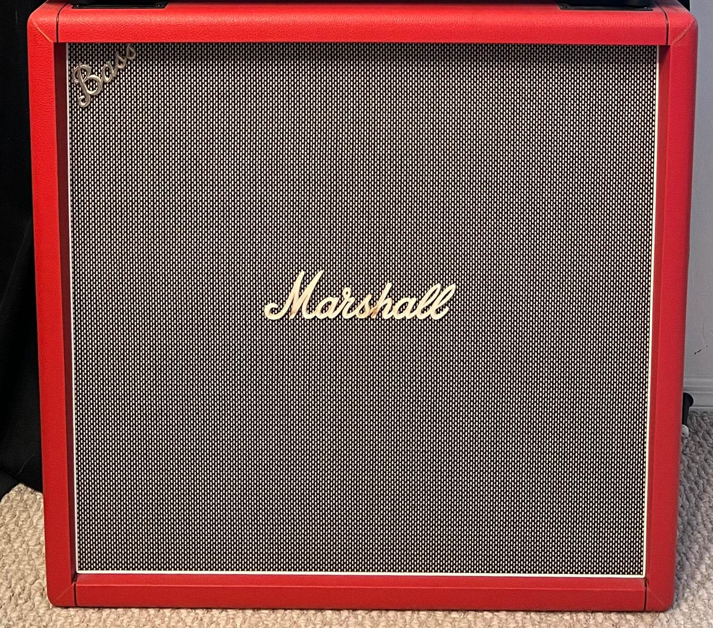 Marshall 4x12 “Bass” bottom cabinet loaded with vintage Greenbacks