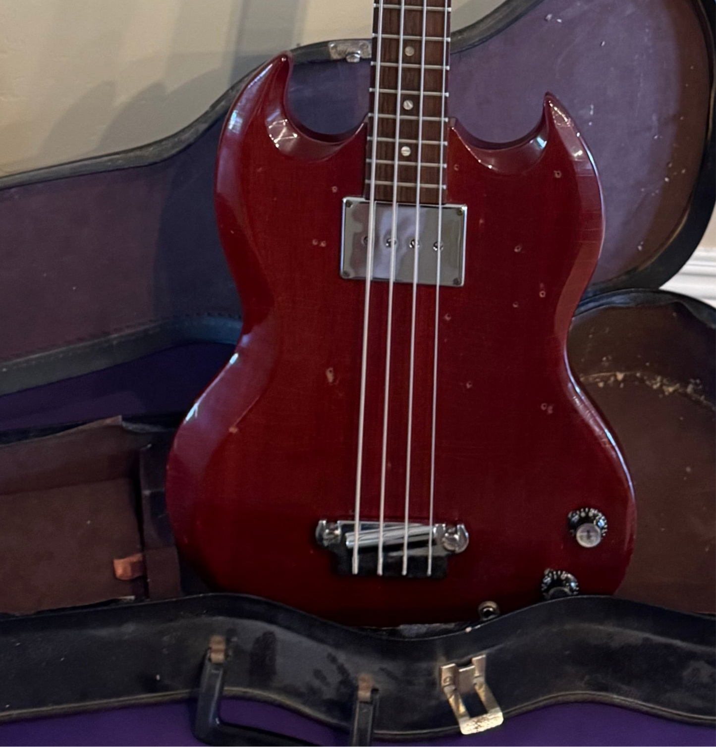 Vintage 1960s Gibson EB-0 Bass Guitar 1966