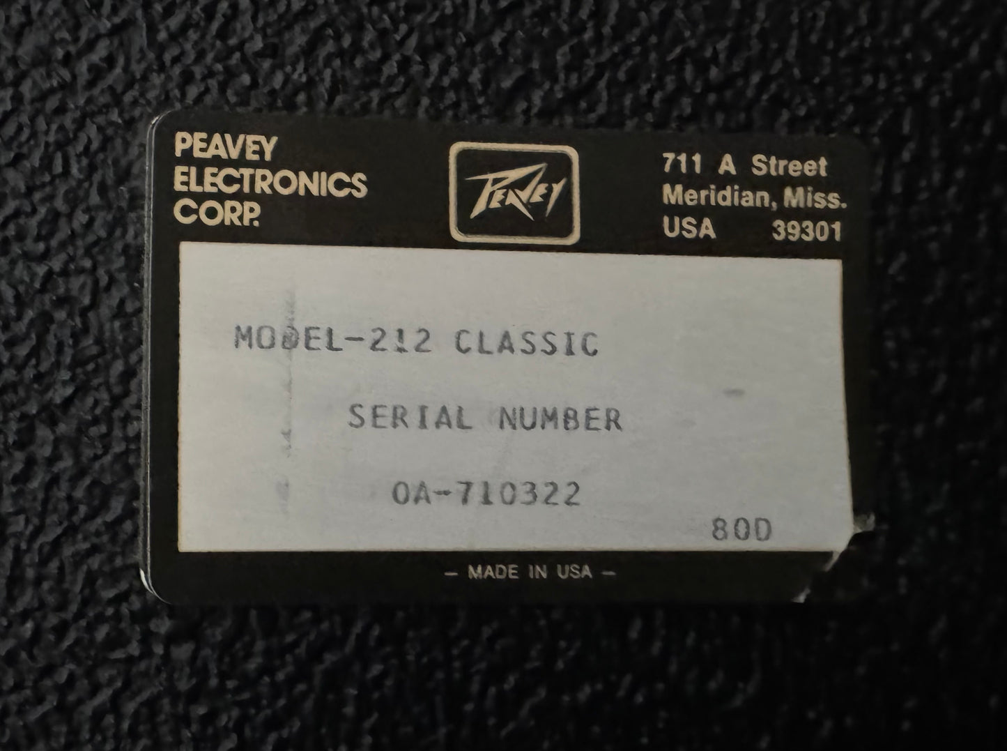 Vintage Peavey Classic 2x12