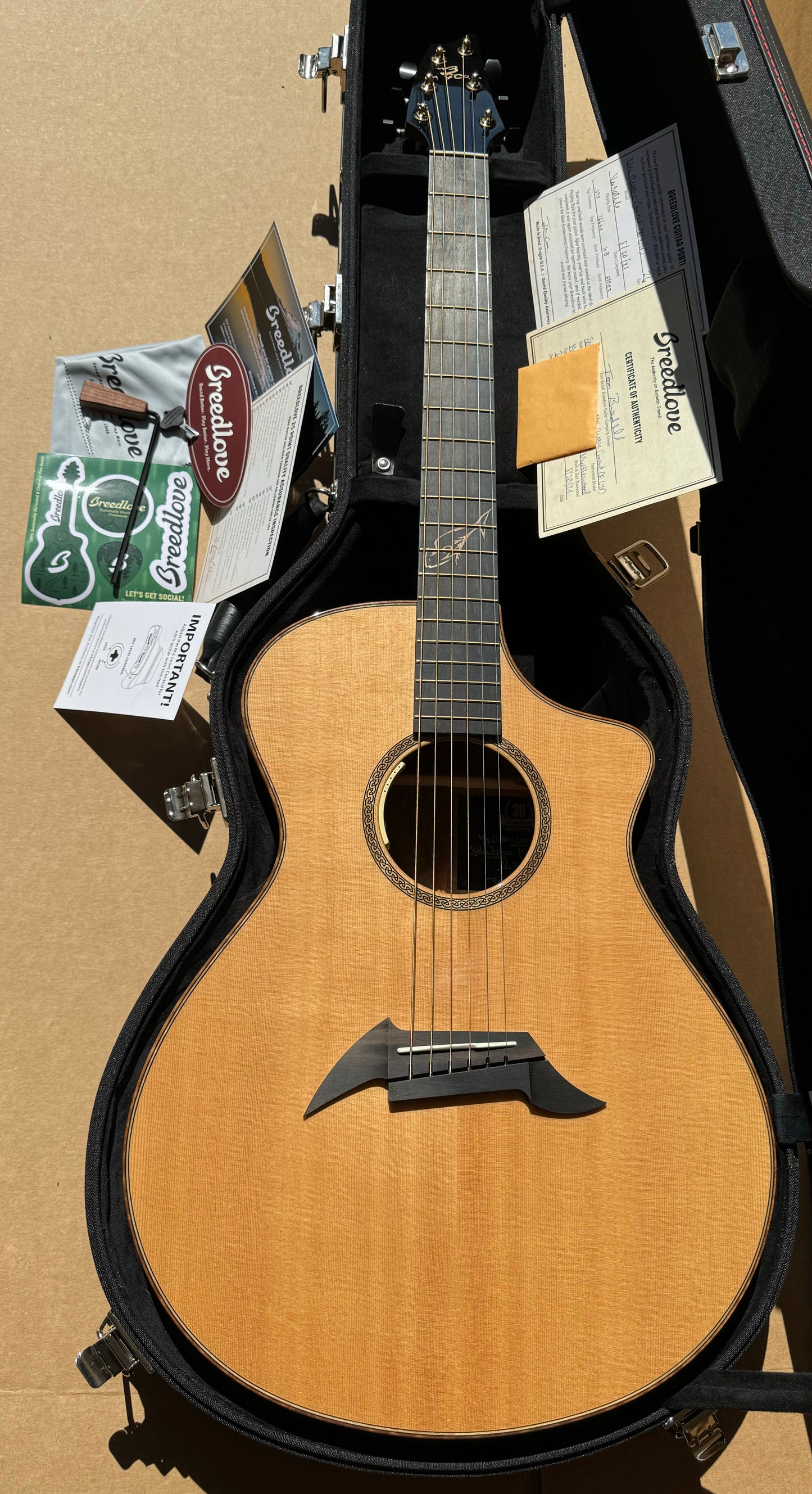 Breedlove Northwest Classic 30th anniversary boutique acoustic guitar