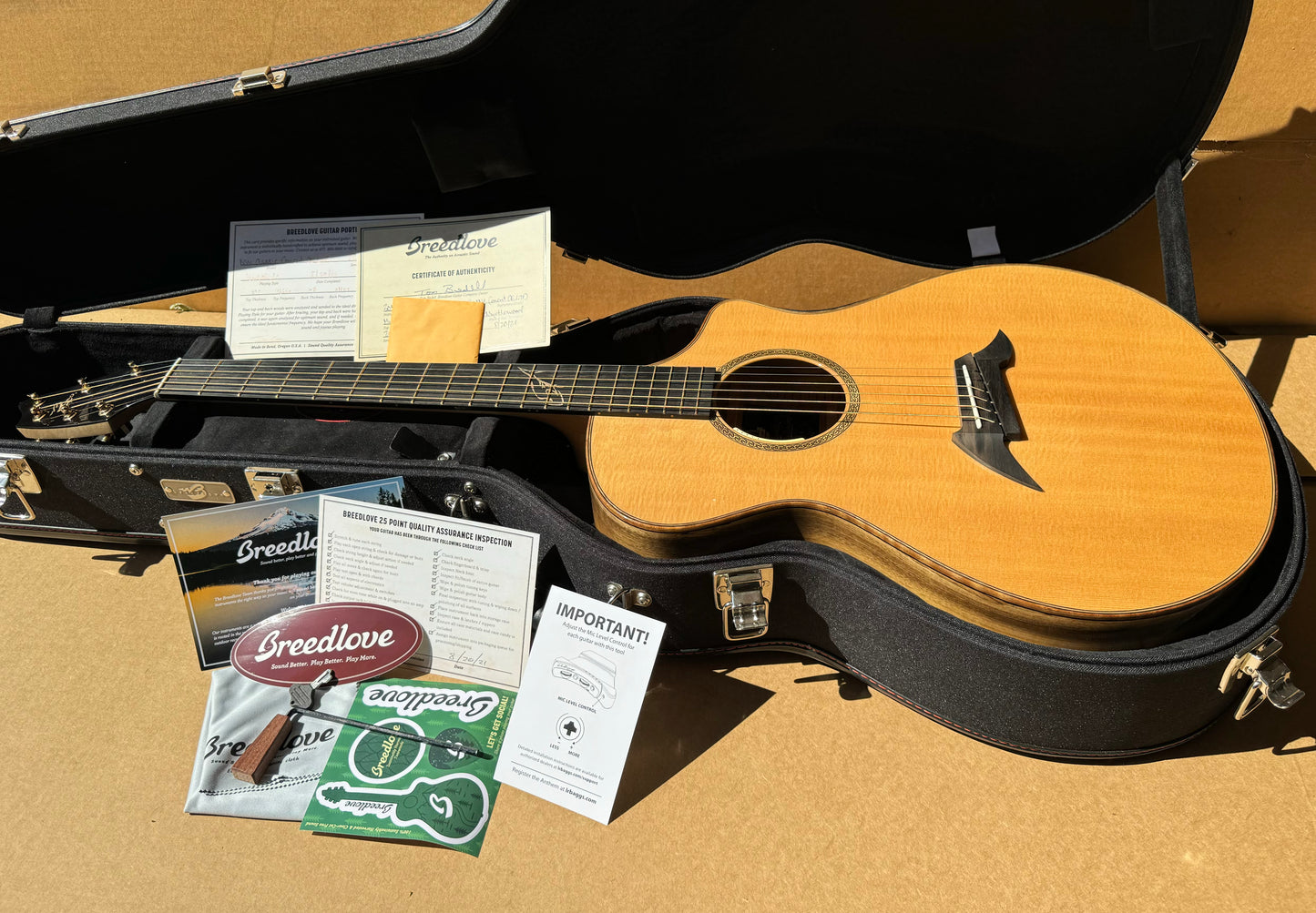 Breedlove Northwest Classic 30th anniversary boutique acoustic guitar