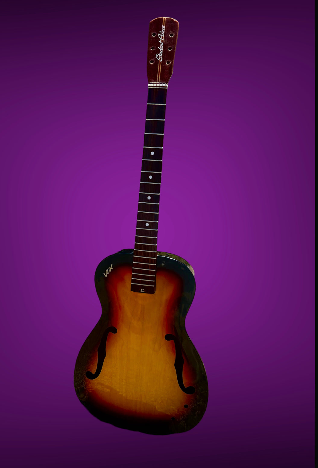 Vintage 1960s Vox Hollowbody Student Prince luthiers project guitar
