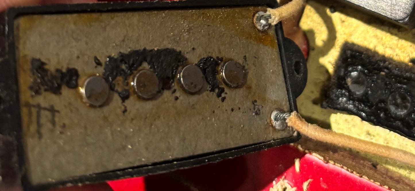 Vintage 1965 1966 Fender Precison Bass P-Bass Factory Candy apple red