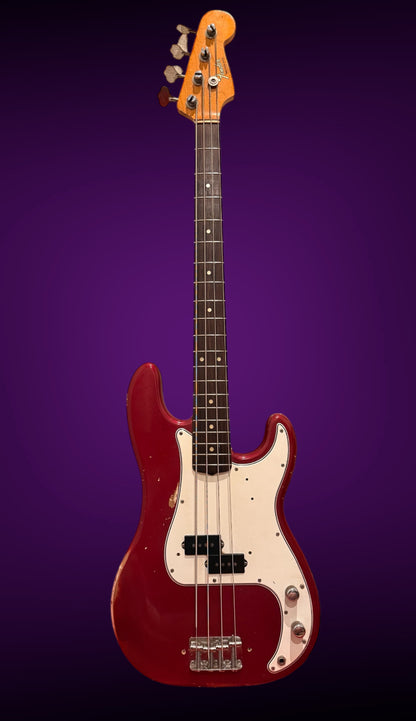 Vintage 1965 1966 Fender Precison Bass P-Bass Factory Candy apple red