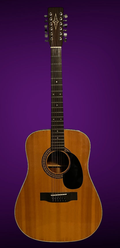 Vintage 1970s 1973 MIJ  Alvarez 12-String Model 5021