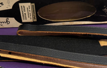 Vintage 1960s 1969 Ace Guitar strap Hendrix Clapton Woodstock Case Candy Gibson Les Paul Fender Stratocaster