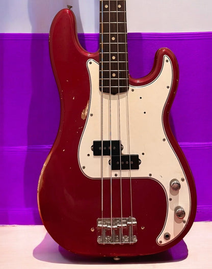 Vintage 1965 1966 Fender Precison Bass P-Bass Factory Candy apple red