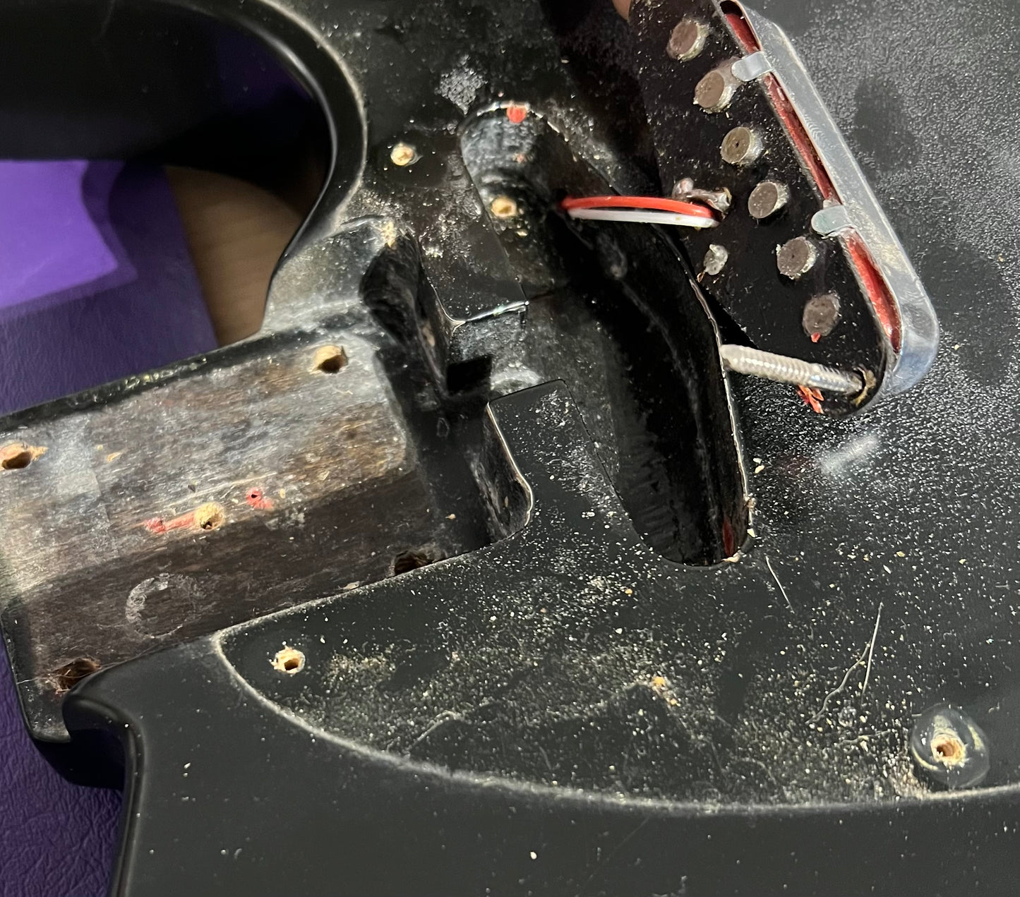 Vintage 1960s 1970s Fender Tele partscaster luthiers relic project Telecaster build