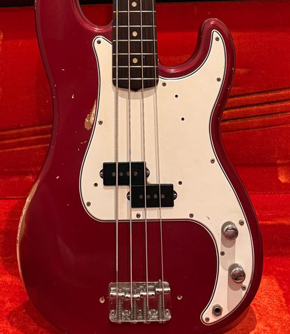 Vintage 1965 1966 Fender Precison Bass P-Bass Factory Candy Apple Red