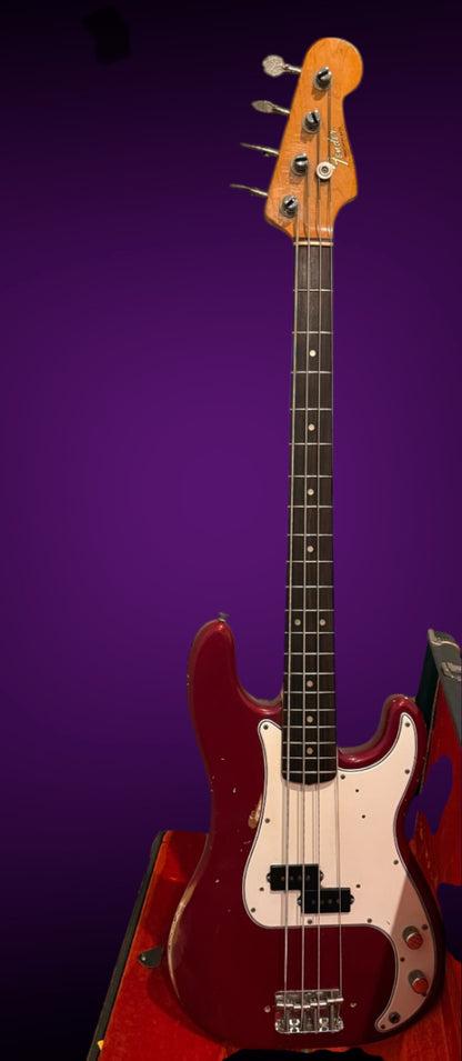 Vintage 1965 1966 Fender Precison Bass P-Bass Factory Candy apple red