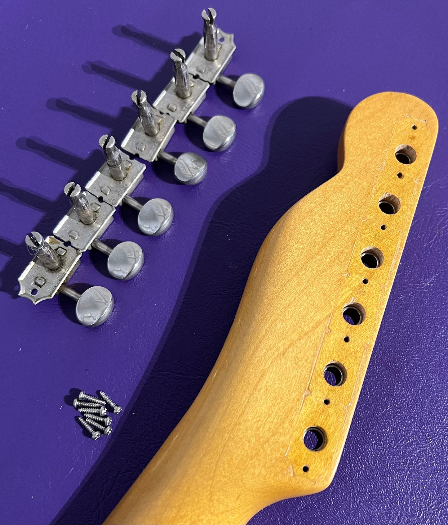 Vintage 1960s 1970s Fender Tele partscaster luthiers relic project Telecaster build