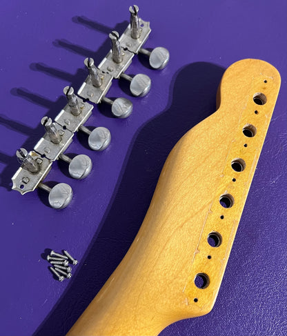 Vintage 1960s 1970s Fender Tele partscaster luthiers relic project Telecaster build