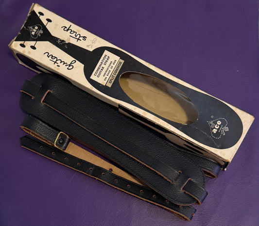 Vintage 1960s 1969 Ace Guitar strap Hendrix Clapton Woodstock Case Candy Gibson Les Paul Fender Stratocaster