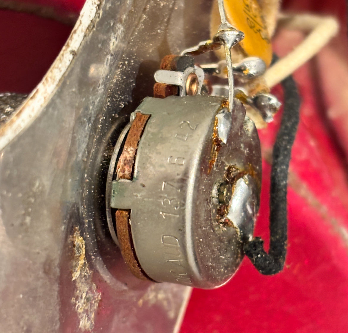 Vintage 1965 1966 Fender Precison Bass P-Bass Factory Candy apple red