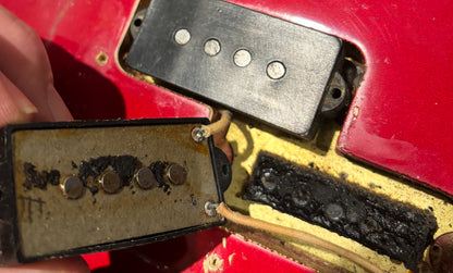 Vintage 1965 1966 Fender Precison Bass P-Bass Factory Candy apple red