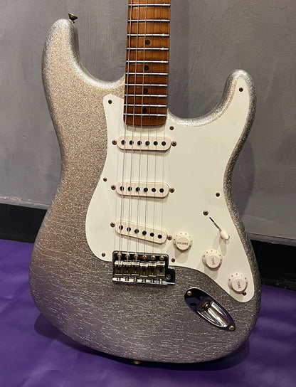 Fender Custom Shop Stratocaster 15th Anniversary Journeyman aged Silver Sparkle